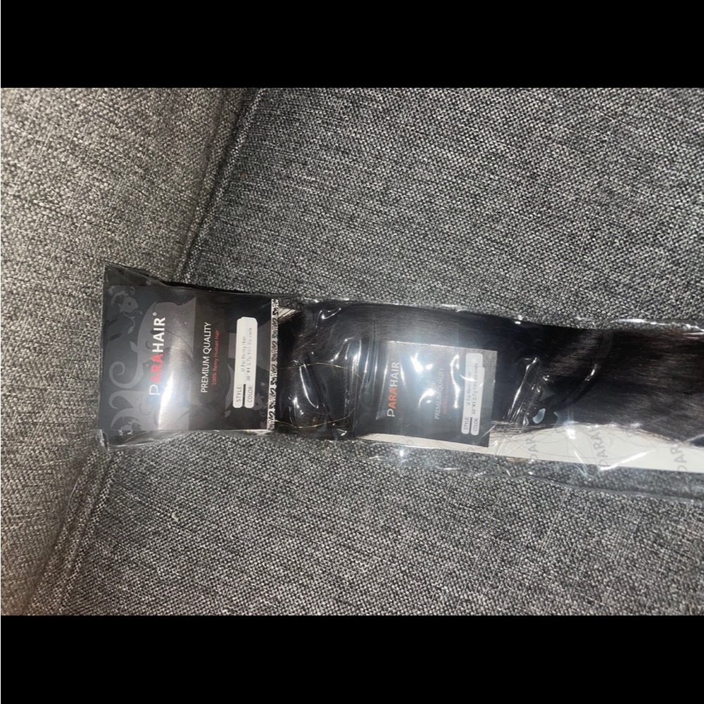 Black u tip extensions